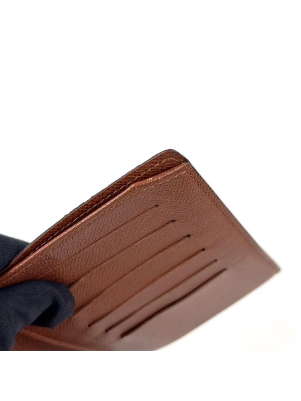 Louis Vuitton Porte Tresor Etuis Papier Monogram Leather With Initials Brown - Picture 7 of 15
